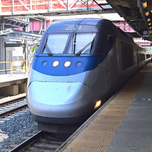 Acela train at Baltimore, MD Station