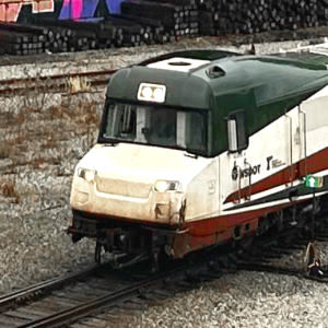 Cascades train arriving at Vancouver