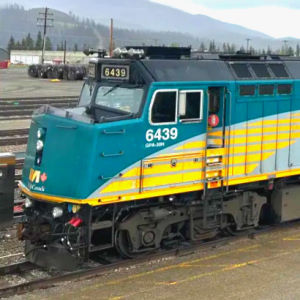 Via Rail train in Edmonton, Alberta